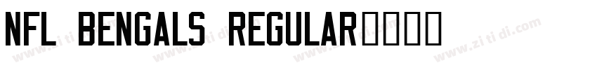 NFL Bengals Regular字体转换